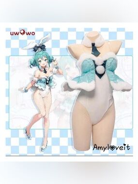 Uwowo Hatsune Miku Bunny Cosplay Costume Vocaloid #91